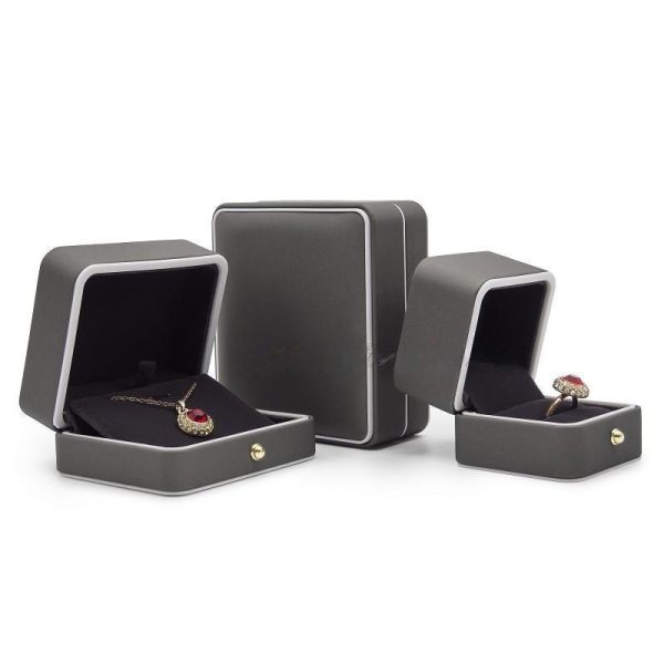 High quality square custom PU jewelry gift packaging - 图片 3