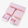 Customized logo printed paper jewelry box packaging
