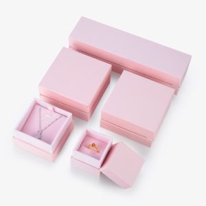 customized logo printed paper jewelry box packaging, paper box, jewelry box, Sanarko, FSC certified jewelry box