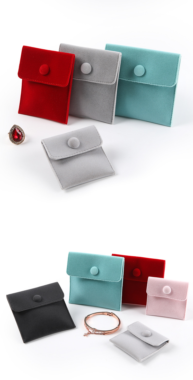 Faux Suede Jewelry Pouch - 图片 5