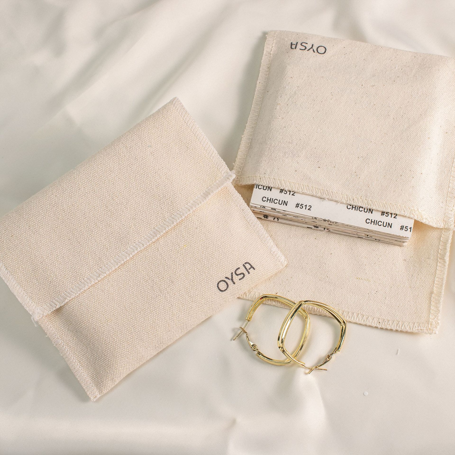 Ecofriendly Organic Cotton Jewelry Bag - 图片 3