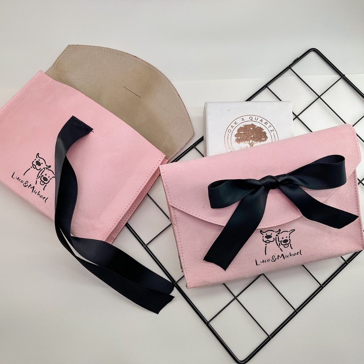 Envelop Jewelry Pouch With Ribbon - 图片 8