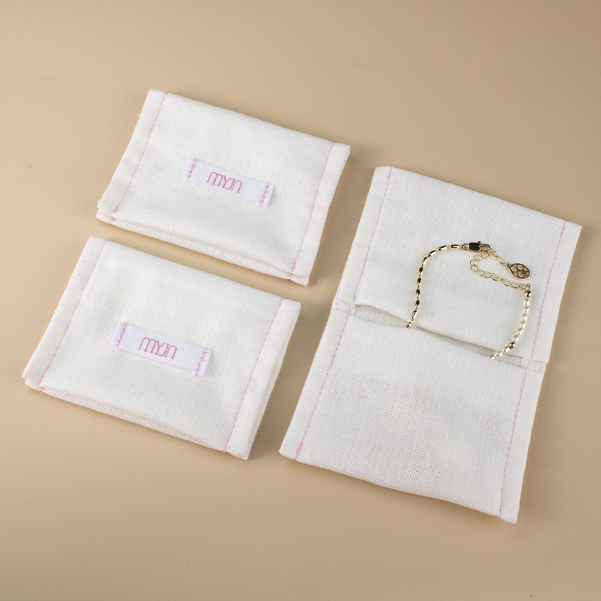 Ecofriendly Organic Cotton Jewelry Bag - 图片 2