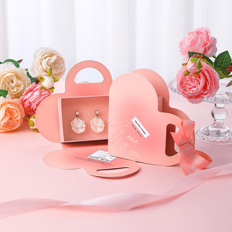 Valentine Day Jewelry Gift Box Heart Shape box - 图片 3
